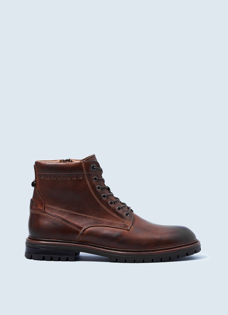 Botas Pepe Jeans M xico Ned Leather Hombre Marrom